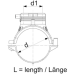 Газовый седловой отвод Д=063х063мм ПЭ 100 SDR11(PLASSON)
