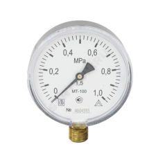 Манометр МТ-100 0,6Мпа металлический корпус (метрическая М20х1,5)