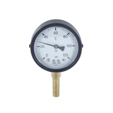 Термометр биметаллический Д=100 (0-150), L-50мм