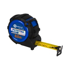 Рулетка 8мх32мм КОБАЛЬТ Ультра обрезиненный корпус (924-047)