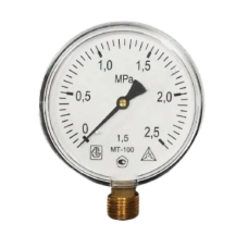 Манометр МТ-100 1,0Мпа металлический корпус (метрическая)