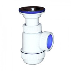 Сифон бутылочный "Мини ЭЛИТ" литой выпуск, нержавеющая чашка, д. 70мм (30980672)