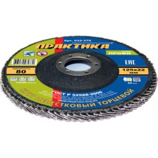 Круг лепестковый шлифовальный 125х22 Р80 ПРАКТИКА Профи (032-379) Круг лепестковый шлифовальный 125х22 Р80 ПРАКТИКА Профи (032-379)