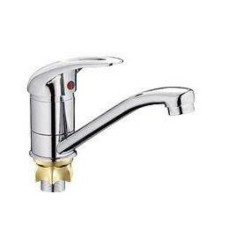 Смеситель для мойки Lemen 40 однорычажный LВ 61422 короткий нос гайка (цинк)