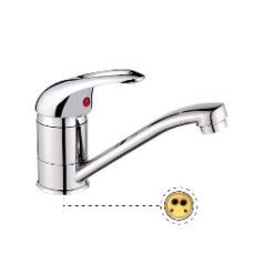 Смеситель для мойки Lemen 40 однорычажный LВ 6418 короткий нос (латунь)