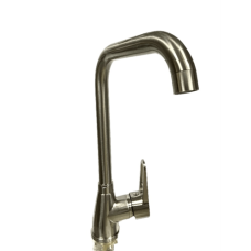 Смеситель для мойки Lemen 35 однорычажный (PURSH) R 97331L сатин,гайка (цинк) 