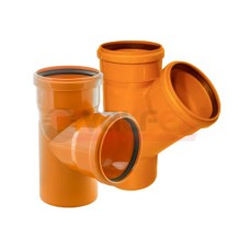 ПВХ Тройник Д=200ммх160мм х 90° внешний ПВХ Тройник Д=200ммх160мм х 90° внешний