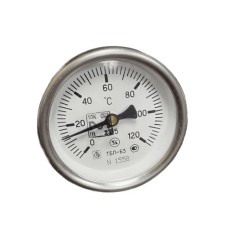 Термометр биметаллический Д=63 (0-120), L-50мм