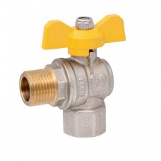 Кран газовый шаровой Д=20мм угловой б гш STM