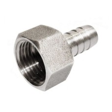 Переход под резиновый шланг никелированный 10мм х 1/2" гайка