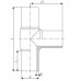 Газовый тройник равносторонний Д=315мм без электроспирали ПЭ 100 SDR11