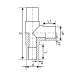 Газовый тройник редукционный Д=0315х0110мм без электроспирали ПЭ100 SDR11