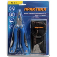 Мультитул ПРАКТИКА плоскогубцы 12 в 1 в блистере (773-156) Мультитул ПРАКТИКА плоскогубцы 12 в 1 в блистере (773-156)